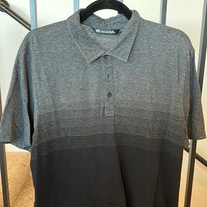 Travis Mathew gray and black polo. Size large.